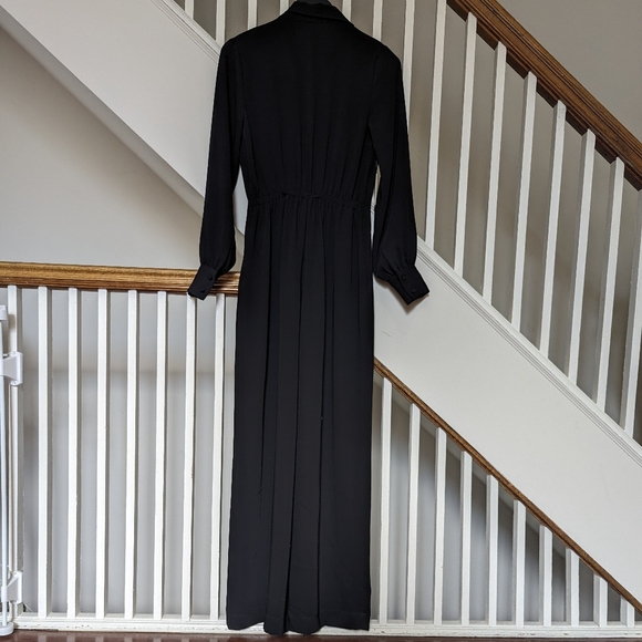 BNWT Aritzia Georgie long sleeve Jumpsuit size xs - Black - Picture 3 of 8